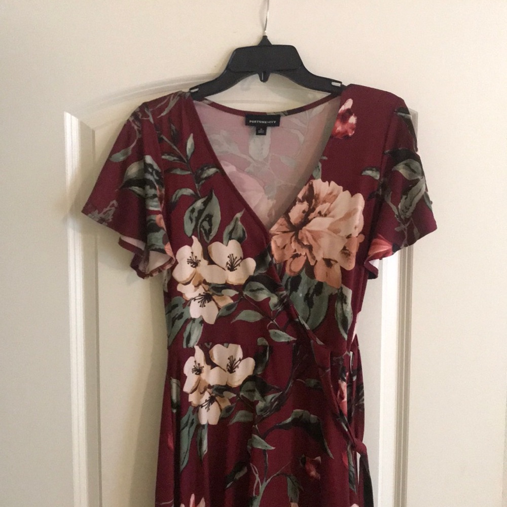 Flora Hi-lo Wrap Dress
